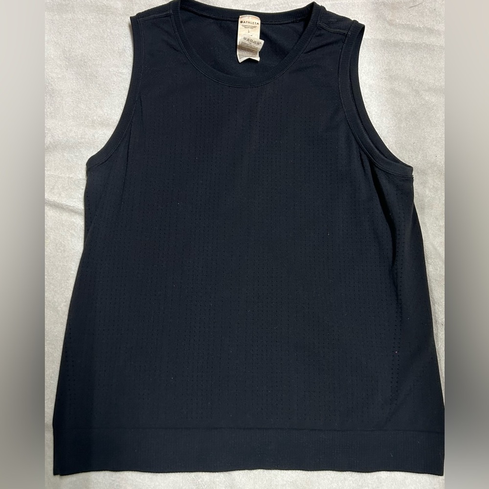 Athleta In Motion Seamless Tank sz L black
